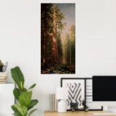 De grote bomen, Mariposa Grove, CA van Bierstadt Poster (Thuiskantoor)