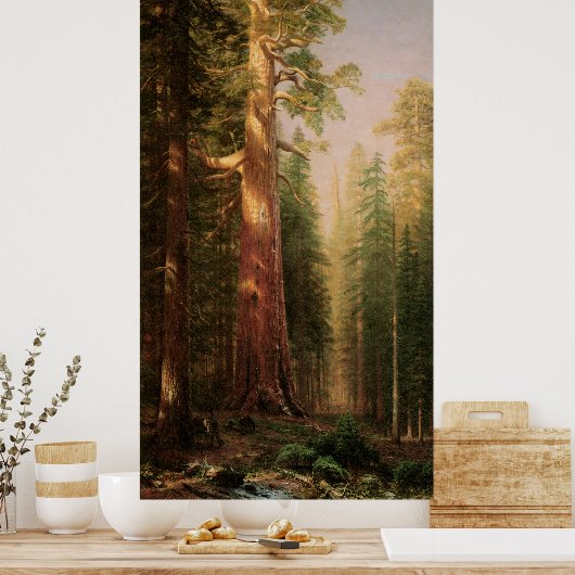 De Grote Bomen van Albert Bierstadt Poster (Keuken)