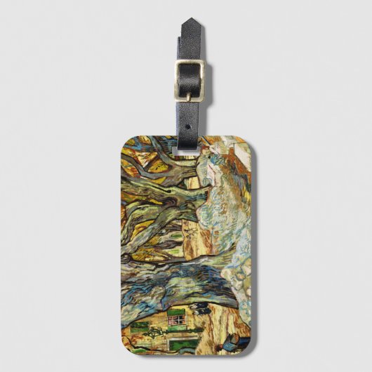 De grote bomen van Vincent van Gogh Bagagelabel (Voorkant (verticaal))