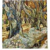 De grote bomen van Vincent van Gogh Douchegordijn (Voorkant)