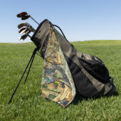De grote bomen van Vincent van Gogh Golfhanddoek (Groen)