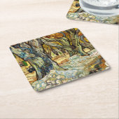 De grote bomen van Vincent van Gogh Kartonnen Onderzetters (Schuin)