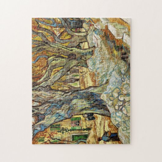 De grote bomen van Vincent van Gogh Legpuzzel (Verticaal)