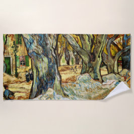 De grote bomen van Vincent van Gogh Strandlaken