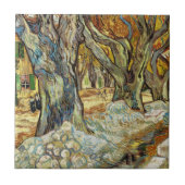 De grote bomen van Vincent van Gogh Tegeltje (Voorkant)