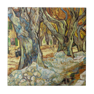 De grote bomen van Vincent van Gogh Tegeltje