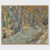 De grote bomen (wegmenders op Saint-Rémy) Cadeaupapier (Vlak)