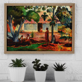 De grote boom (1891) van Paul Gauguin Poster