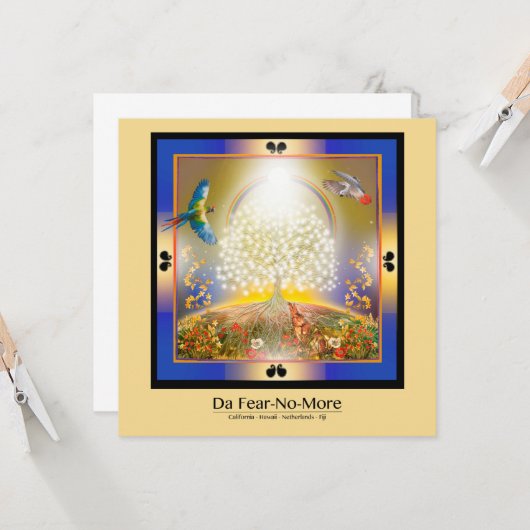 De grote boom kaart (Voorkant / Achterkant in situ)