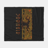 De grote boom Samhain Fleece Deken (Voorkant (Horizontaal))