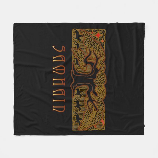 De grote boom Samhain Fleece Deken (Voorkant (Horizontaal))