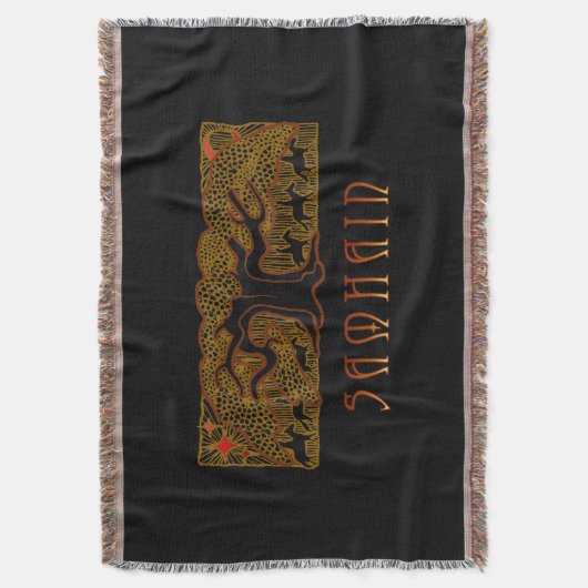 De Grote Boom Samhain Throw Deken (Voorkant Verticaal)