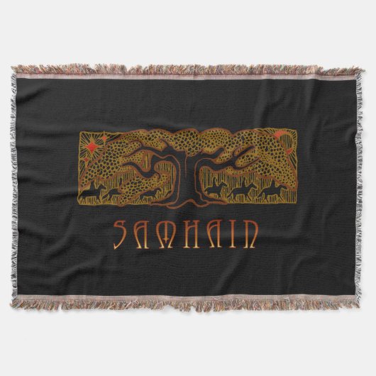 De Grote Boom Samhain Throw Deken (Voorkant)