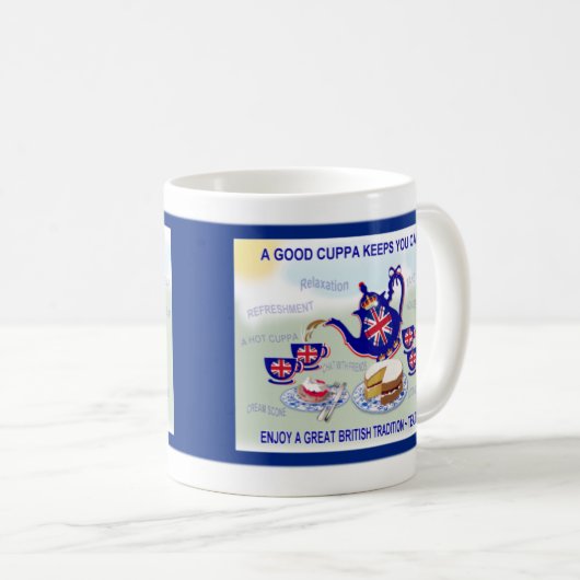 De Grote Britse Beker Koffiemok (Voorkant rechts)