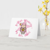 De grote Broek van het Meisje Kaart (Gele Bloem)