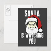 De grote Broer de Kerstman let op u Feestdagenkaart (Voorkant / Achterkant)