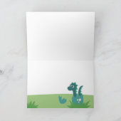 De grote broer feliciteert de baby die verwacht kaart (Binnen)