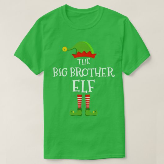 De grote broer grappig kerst bijpassende familie p t-shirt (Design voorkant)