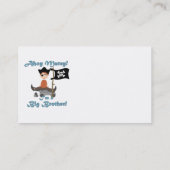 De Grote Broer van de piraat Visitekaartje (Achterkant)