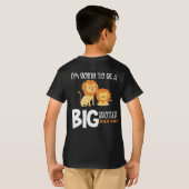 de grote broer van leeuwenzwangerschapsuitbreiding t-shirt (Achterkant volledig)