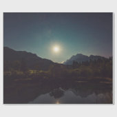 De Grote Buiten onder een Moon Cadeaupapier (Vlak)