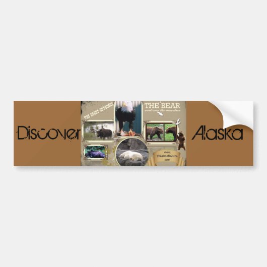 De Grote Buitengte in Alaska Bumpersticker (Voorkant)