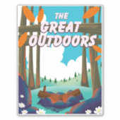 De Grote Buitenlucht! Sticker (Voorkant)