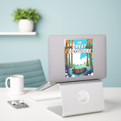 De Grote Buitenlucht! Sticker (Laptop op bureau)
