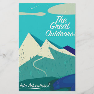 De Grote Buitenlucht vintage poster Briefpapier