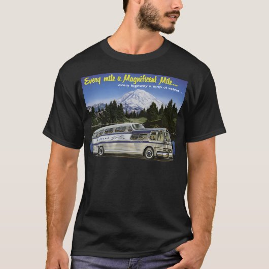 De grote bus. 1950S Adventures begint hier T-shirt (Voorkant)