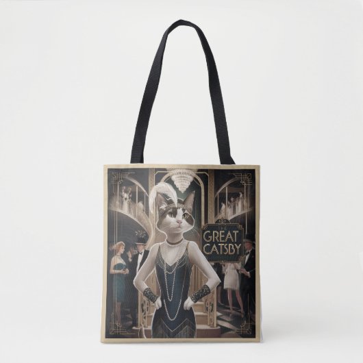 De Grote Catsby Tote Bag (Voorkant)