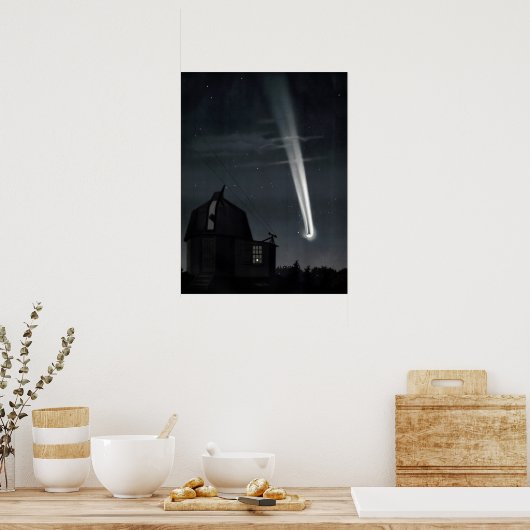 De Grote Comet van 1881 Poster (Keuken)