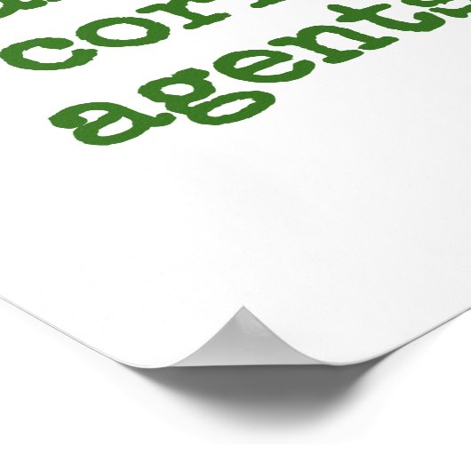 De grote constitutionele correctie - corruptie Q Poster (Hoek)