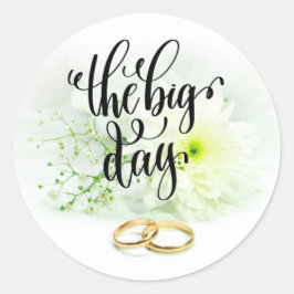 De grote dag klassic Round Sticker
