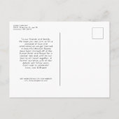 De grote dag van de bestemming van de weg bruiloft aankondigingskaart (Achterkant)