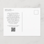 De grote dag van de bestemming van de weg bruiloft aankondigingskaart (Achterkant)