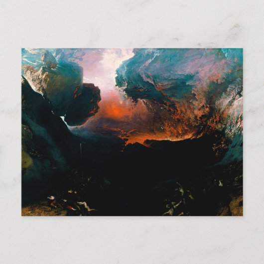 De Grote Dag van Zijn Woord door John Martin (1851 Briefkaart (Voorkant)