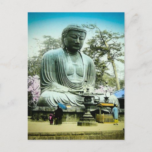 De Grote Daibutsu in het  oude Japan van Kamakura Briefkaart (Voorkant)