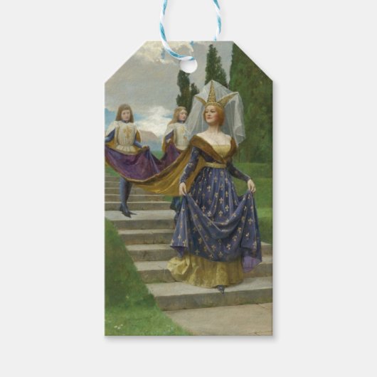 De Grote Dame (door John Collier) Cadeaulabel (Voorkant)