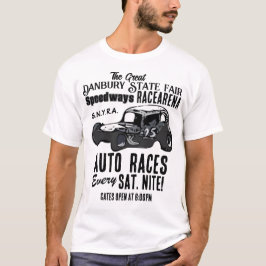 De grote Danbury State Fair Racearena 2-zijdige T! T-shirt
