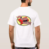 De grote Danbury State Fair Racearena 2-zijdige T! T-shirt (Achterkant)
