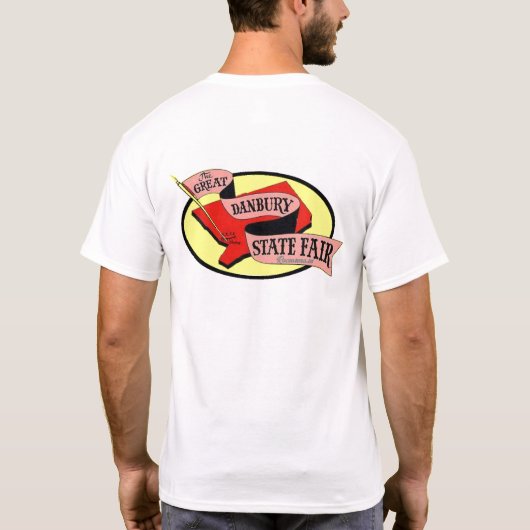 De grote Danbury State Fair Racearena 2-zijdige T! T-shirt (Achterkant)