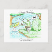 De grote, de grote. Yippee! Briefkaart (Voorkant)