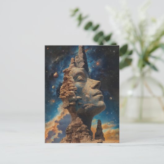 De grote denker van Universe Fantasy Art Briefkaart (Staand voorkant)