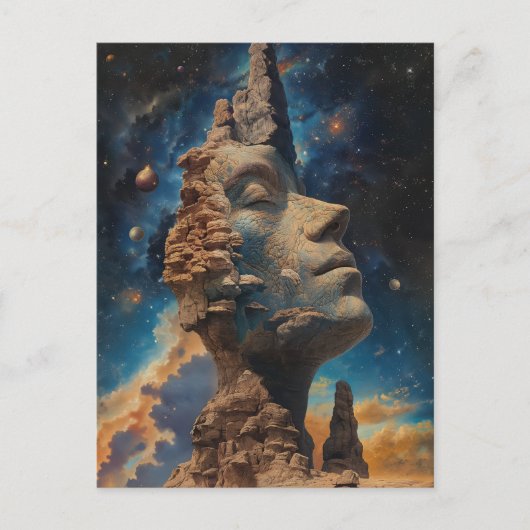 De grote denker van Universe Fantasy Art Briefkaart (Voorkant)