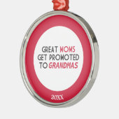 De grote die Mamma's worden aan Oma's worden Metalen Ornament (Links)