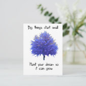 De grote Dingen beginnen Klein Briefkaart (Staand voorkant)