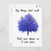 De grote Dingen beginnen Klein Briefkaart (Voorkant / Achterkant)