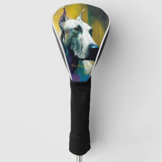 De Grote Dog - Samenstelling 002 Golfheadcover (Voorkant)