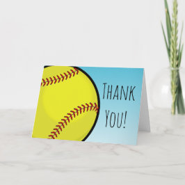 De grote Douane van het Softball dankt u Bedankkaart